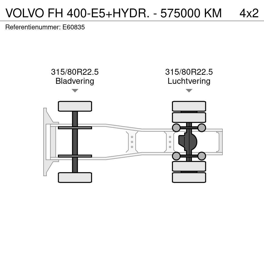 Volvo FH 400-E5+HYDR. - 575000 KM Tracteur routier