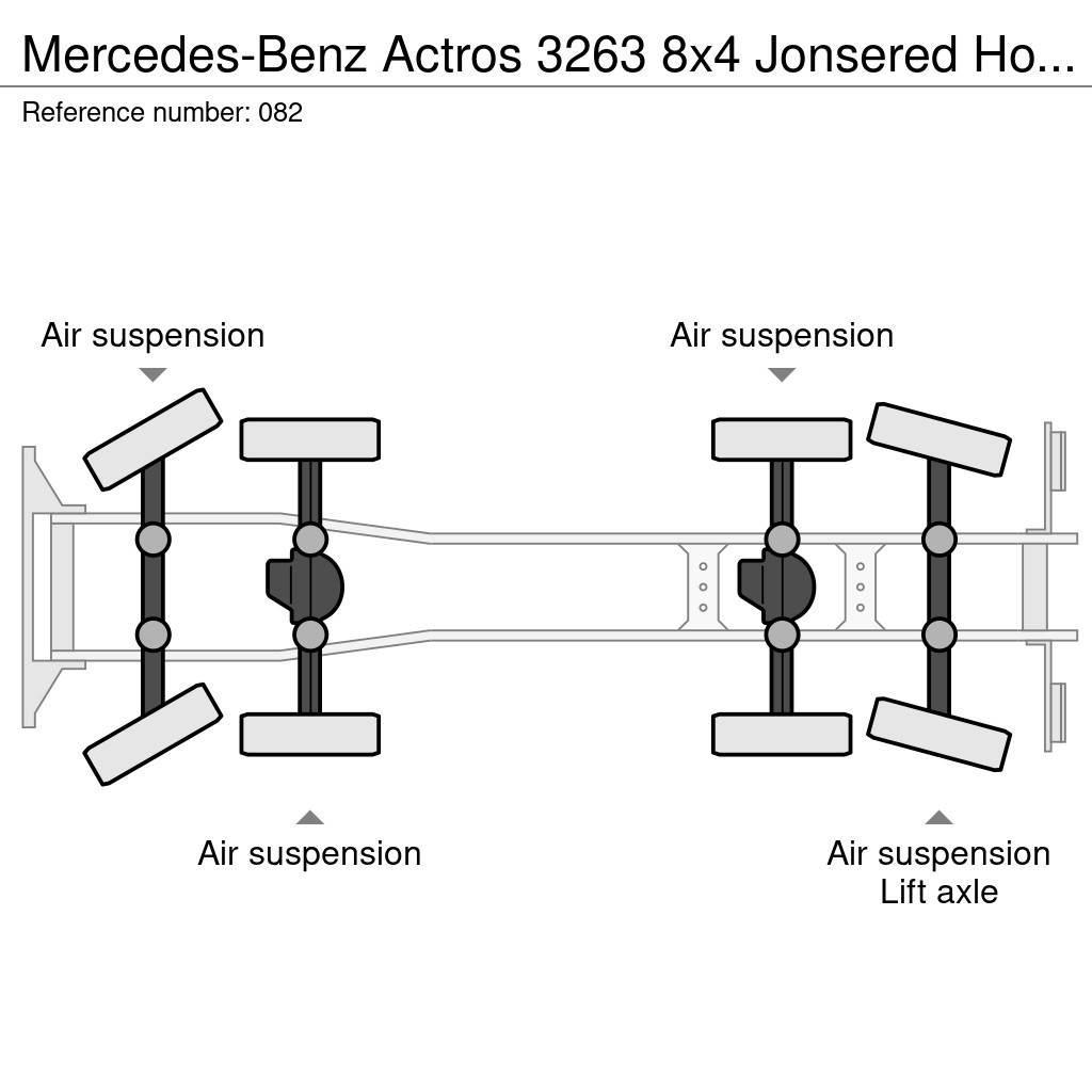 Mercedes-Benz Actros 3263 8x4 Jonsered Holztransporter/Retarder/ Camion grumier