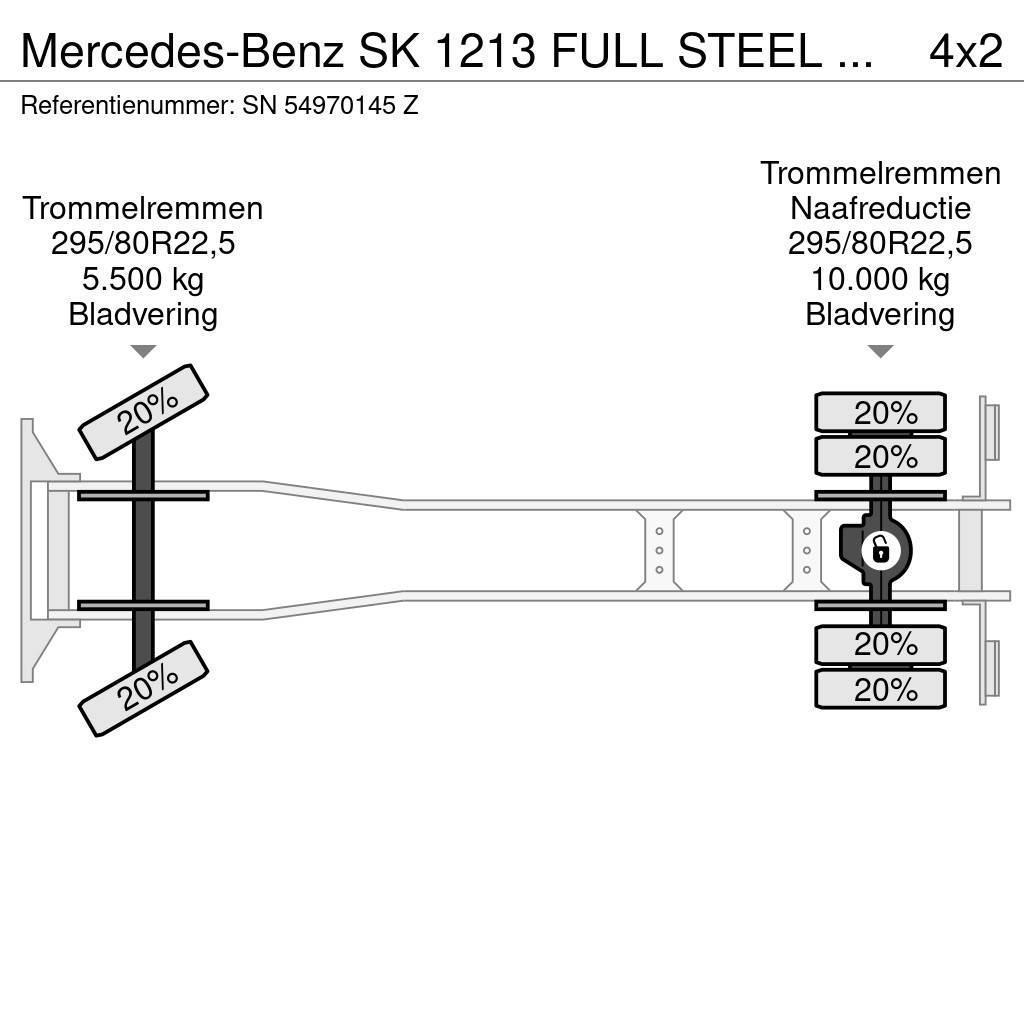 Mercedes-Benz SK 1213 FULL STEEL MEILLER KIPPER (MANUAL GEARBOX Camion benne