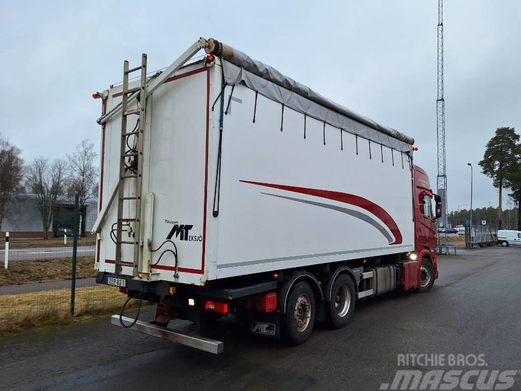 Scania R580 6x2 Flistipp Camion pour copeaux de bois