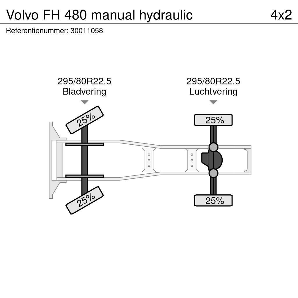 Volvo FH 480 manual hydraulic Tracteur routier