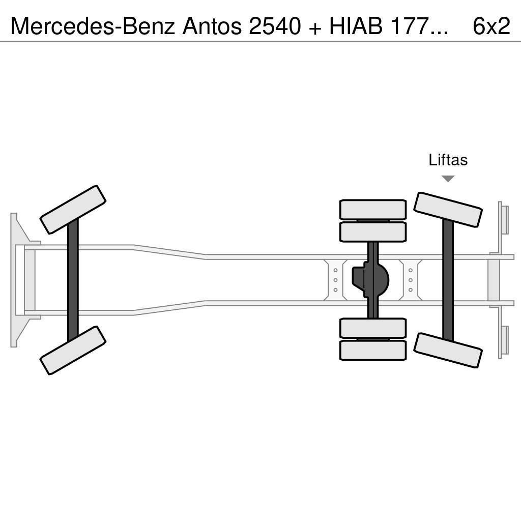Mercedes-Benz Antos 2540 + HIAB 177K Pro/Hipro Grues tout terrain