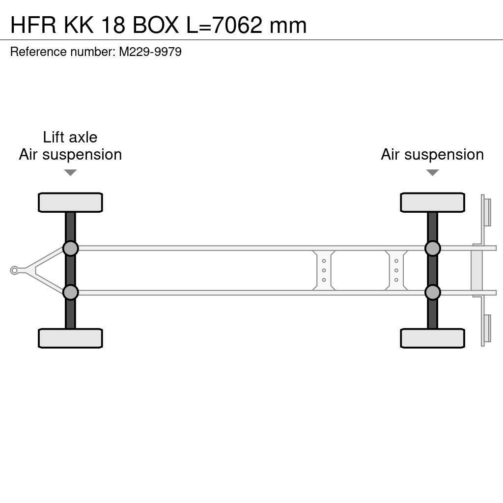 HFR KK 18 BOX L=7062 mm Remorque Fourgon