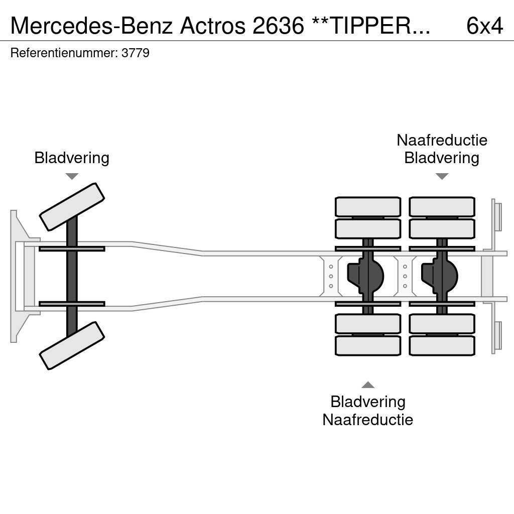 Mercedes-Benz Actros 2636 **TIPPER+HMF2503 K4 (4x) + RADIO - TOP Camion benne
