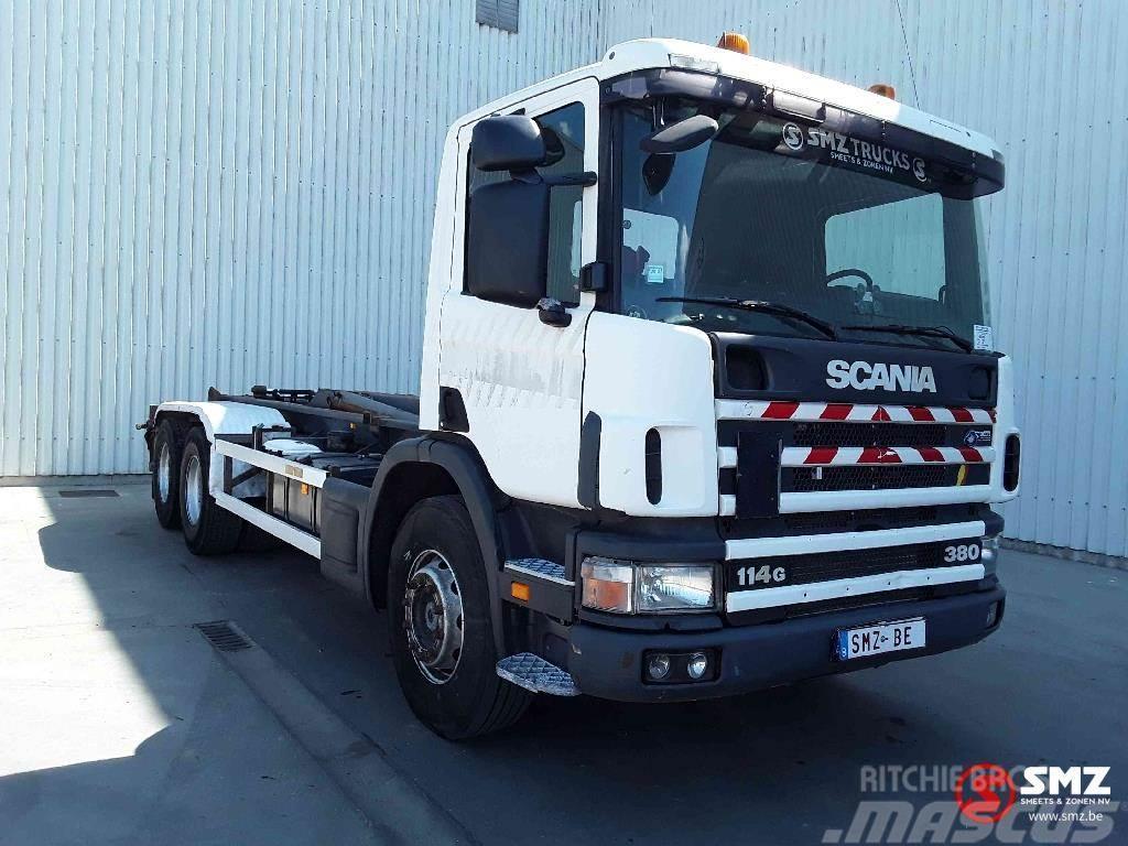 Scania 114 G 380 6x2 boogie lames/steel Châssis cabine