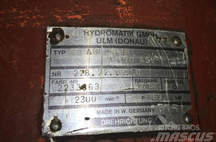 Hydromatik O&K RH6 Pompa hydrauliczna A8V 80 ER Hydraulique