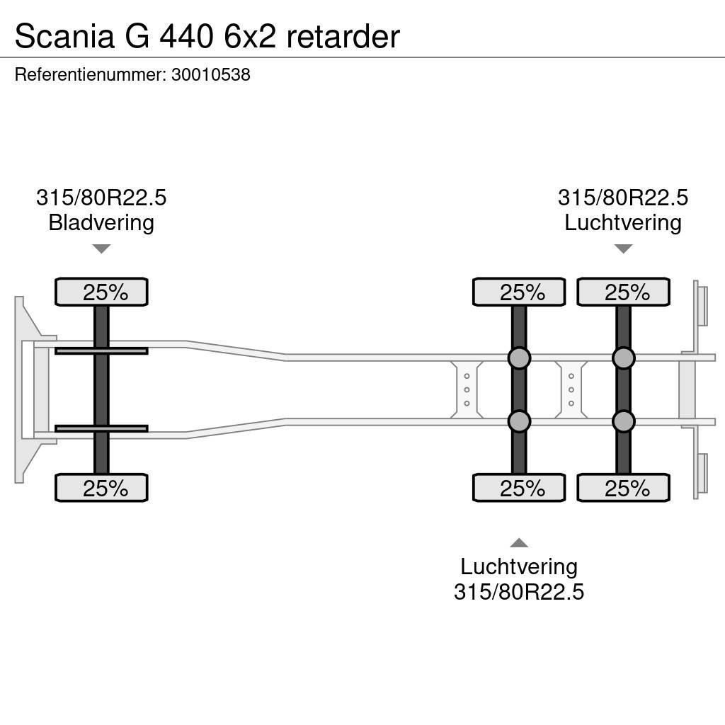 Scania G 440 6x2 retarder Châssis cabine