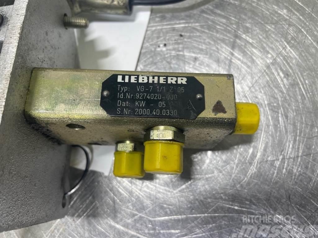 Liebherr A316-9274020/9198863-Servo valve/Pedal Hydraulique