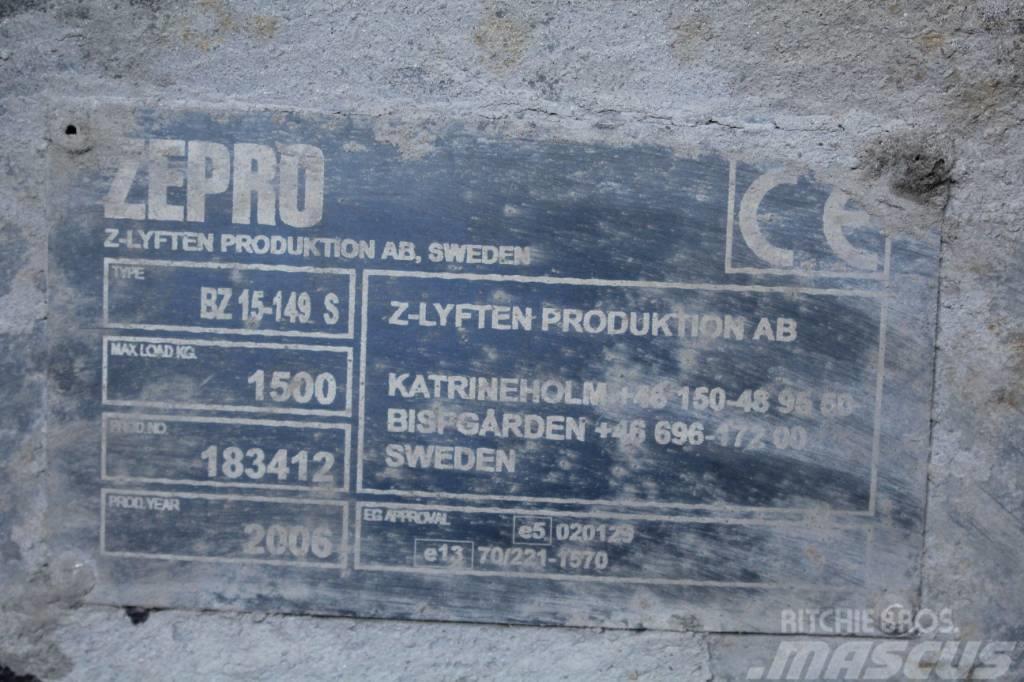  Zepro bakgavellyft Hydraulique