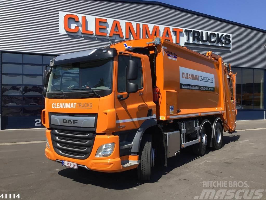 DAF FAG CF 340 Terberg RosRoca 20m³ + AE weighing syst Camion poubelle