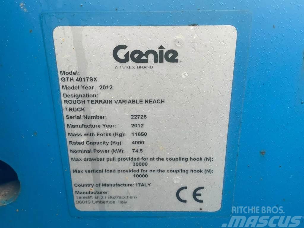 Genie GTH 4017 SX | HYDRAULIC FORKS | 4 TON | 17 METER Chariot télescopique