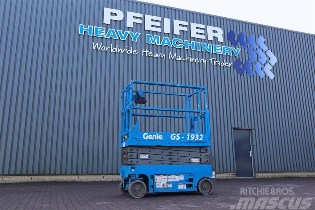 Genie GS1932 Electric, Working Height 7.8 m, 227kg Capac Nacelle ciseaux