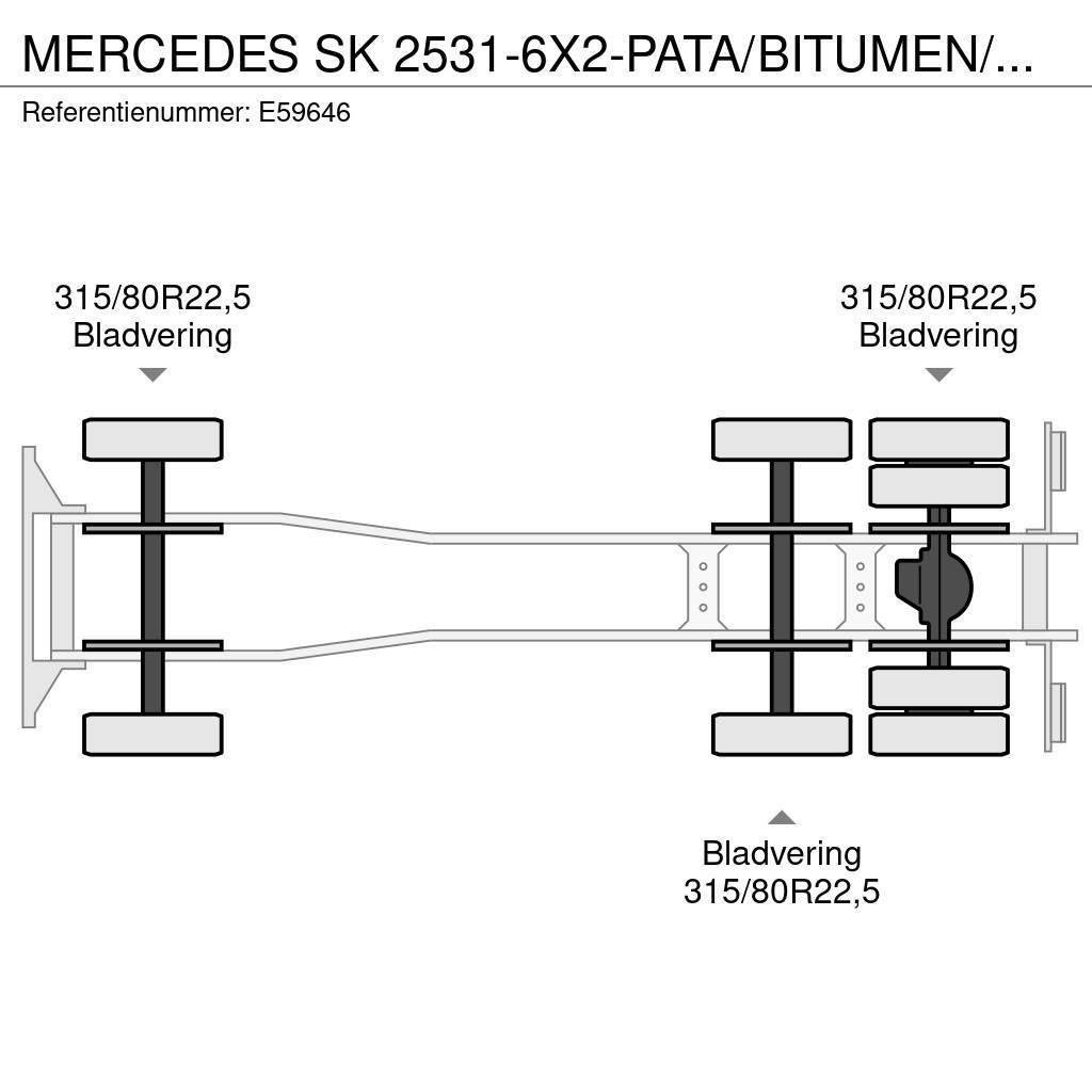 Mercedes-Benz SK 2531-6X2-PATA/BITUMEN/ASFALT/GOUDRON Camion benne