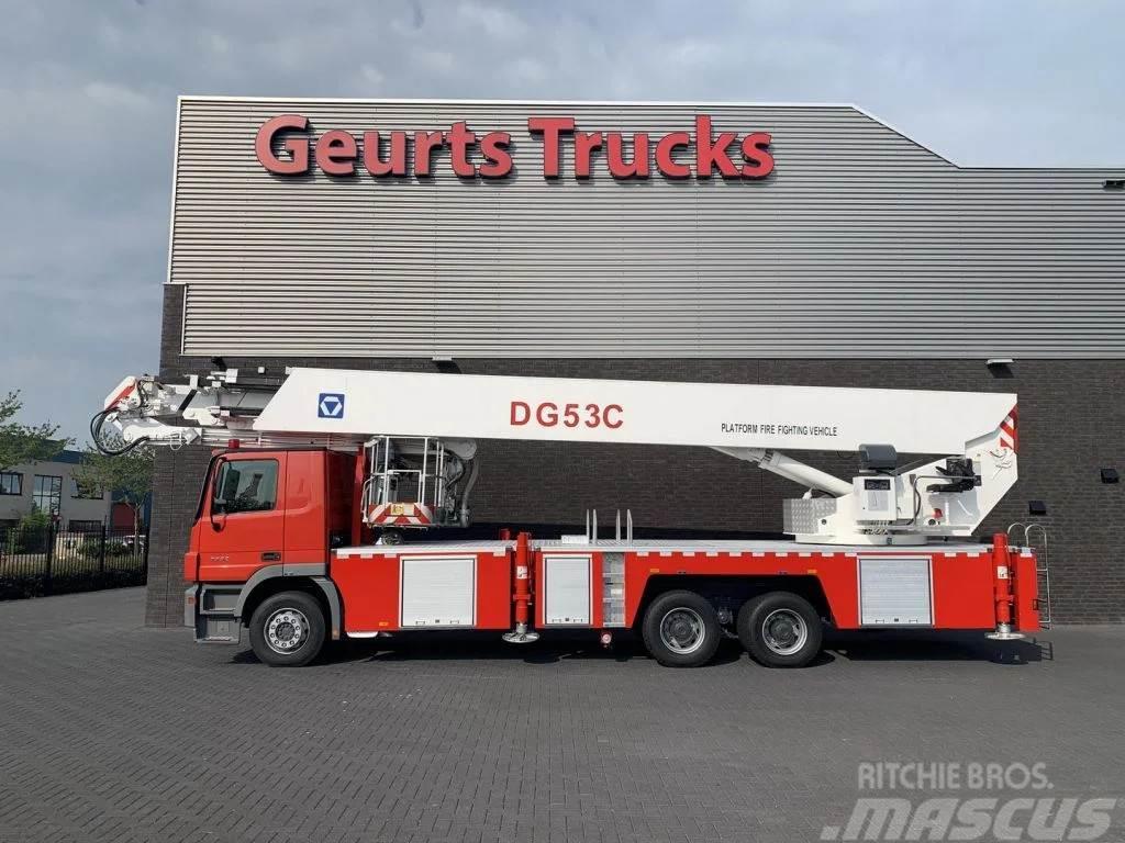 Mercedes-Benz Actros 3332 6X4 XCMG DG53C FIRE FIGTHING PLATFORM Camion nacelle