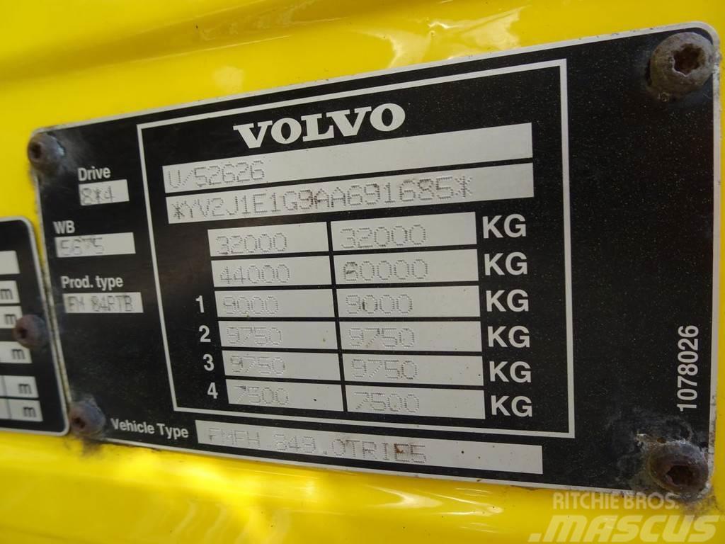 Volvo FM 380 8x4*4 / HMF 20 t/m / CRANE / KRAN Camion plateau ridelle avec grue