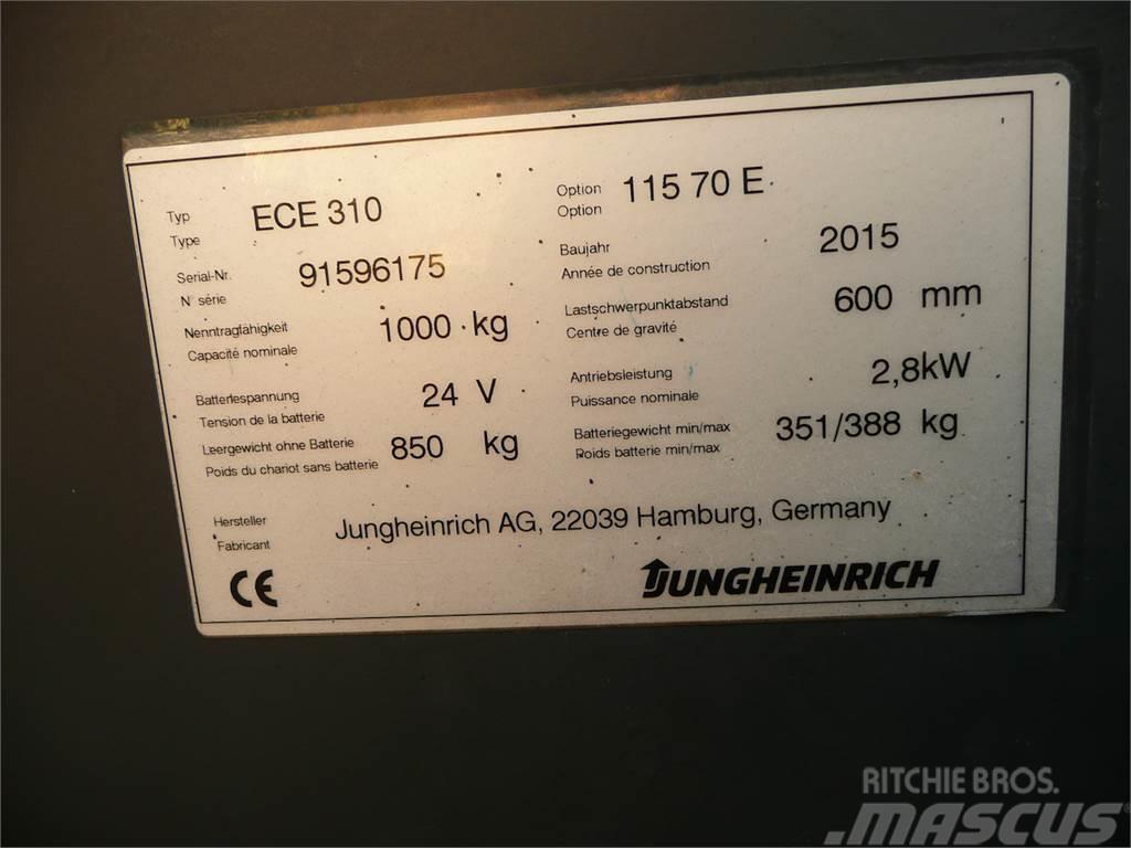 Jungheinrich ECE 310 70 E 1150x560mm Préparateur de commande au sol