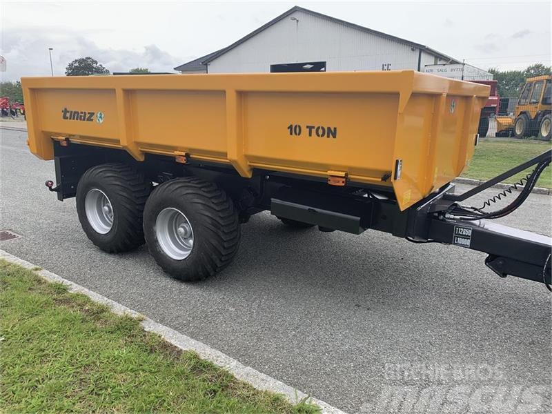 Tinaz 10 tons dumpervogn med hydr. bagklap - 60 cm sider Autres matériels d'espace vert