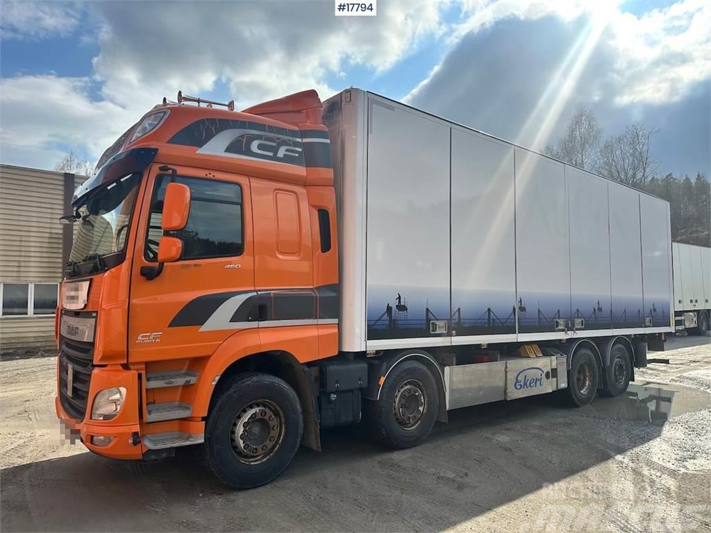 DAF CF 460 8x2 Box truck w/ Full side opening. Camion Fourgon