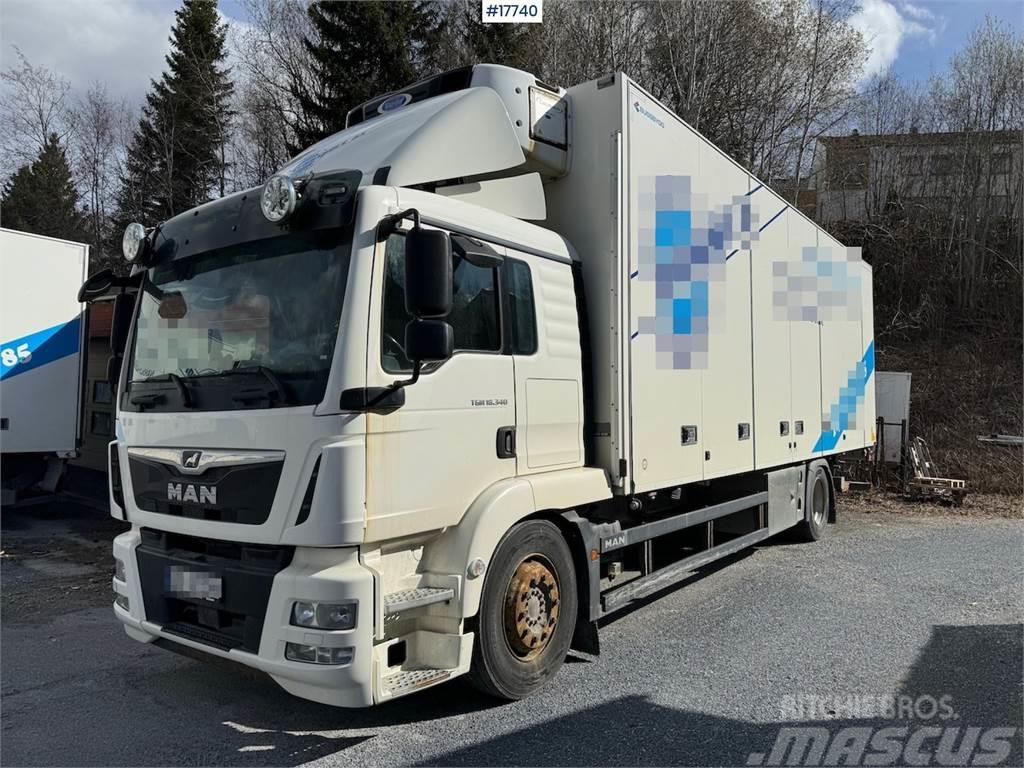 MAN TGM 18.340 4x2 box truck w/ Factory new engine. Fu Camion Fourgon