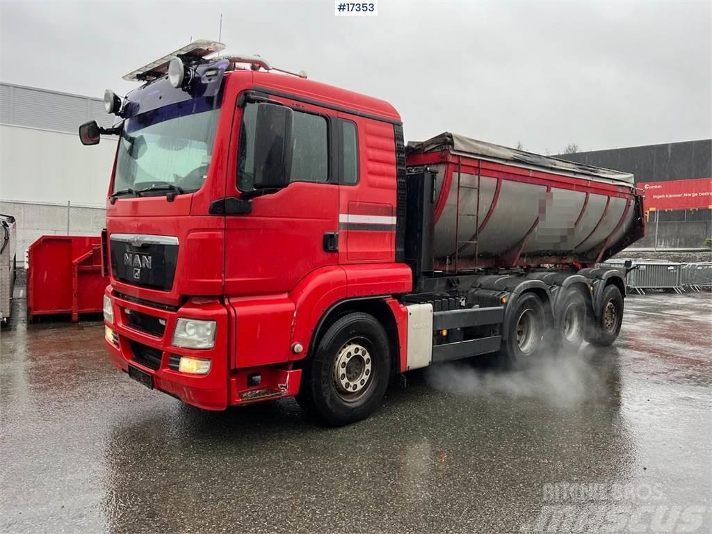 MAN TGS 35.480 asphalt truck 8x4 w/ hydraulic canopy a Autre camion