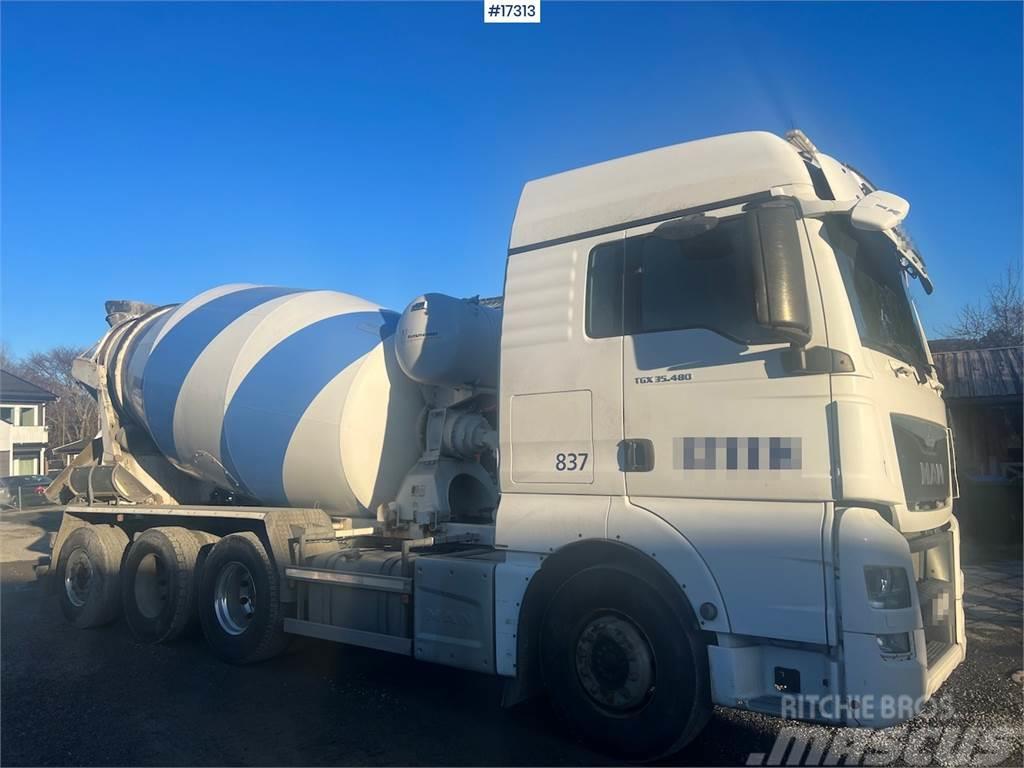 MAN TGX 35.480 8x4 Concrete truck w/ Putzmeister super Camion malaxeur