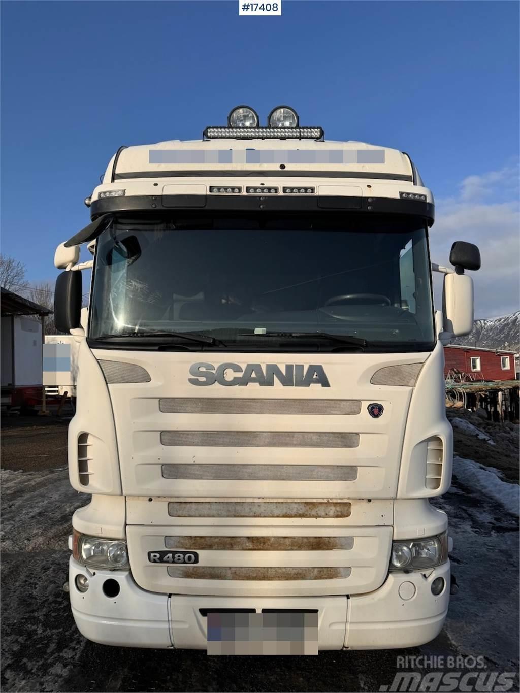 Scania R480 6x2 box truck w/ rear lift Camion Fourgon