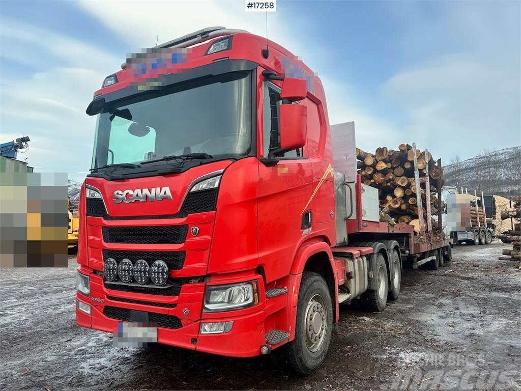 Scania R650 6x4 Tractor w/ Istrail Trailer. WATCH VIDEO Tracteur routier