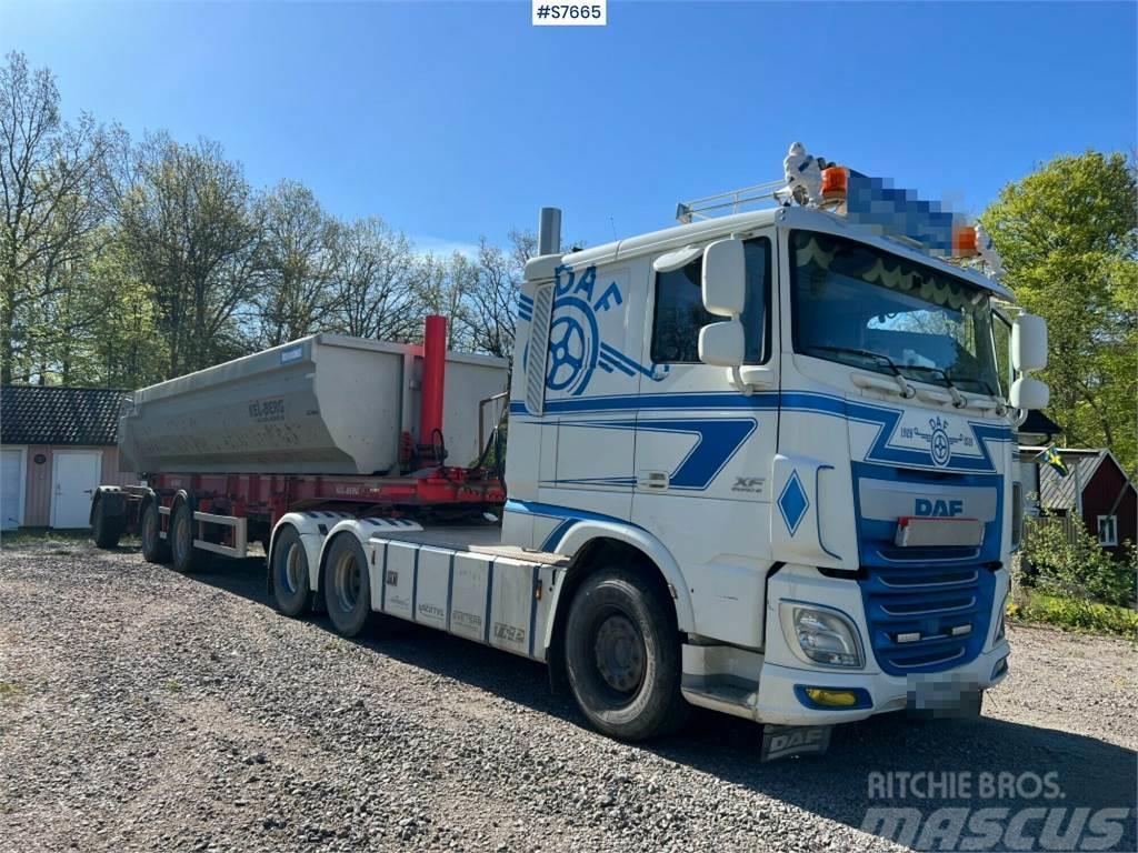 DAF XF 510 FTT tractor head with tipper trailer Tracteur routier