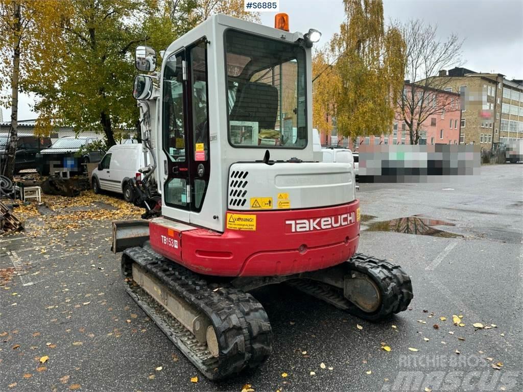 Takeuchi TB153FR, Excavator With Rotary tilt and tools Mini pelle < 7t