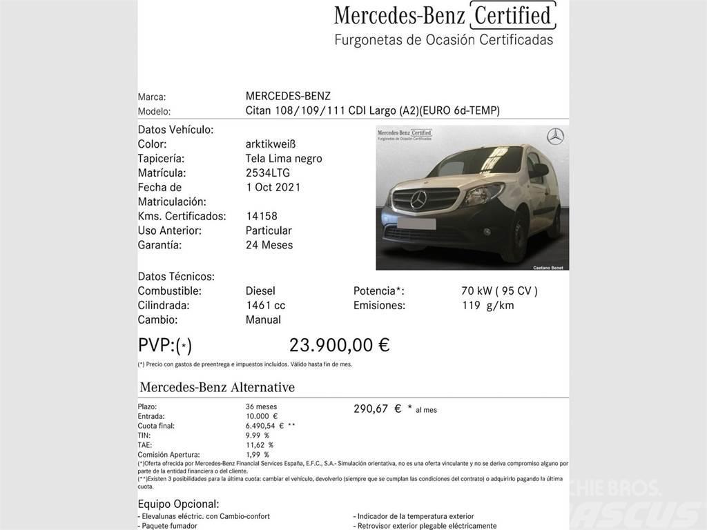 Mercedes-Benz Citan N1 Furgón 109CDI BE Largo Utilitaire