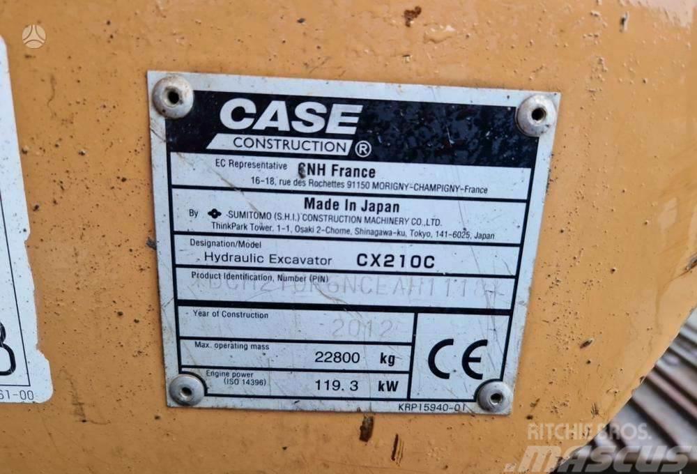 CASE CX210C garantija 300val jau LT Pelle sur chenilles