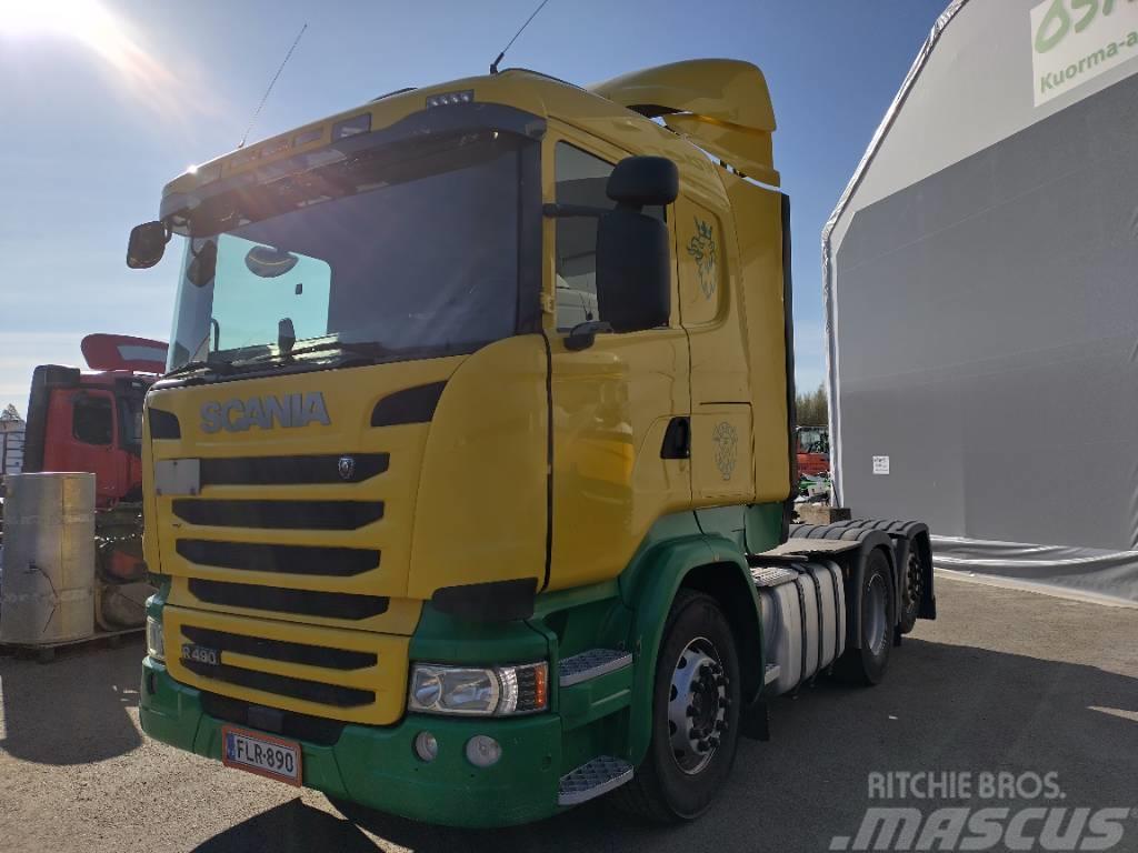 Scania R490 6x2 takateli,euro6, hydr. ADR Tracteur routier