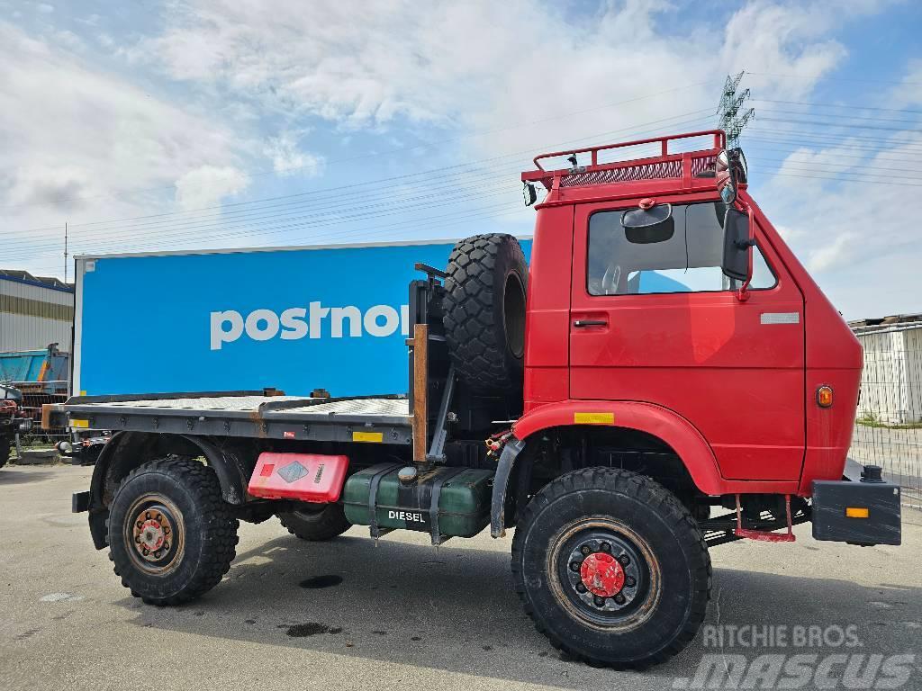 MAN MAN-VW FAE 8.136 4x4 ex-Millitary for Camping All Camion à rideaux coulissants (PLSC)