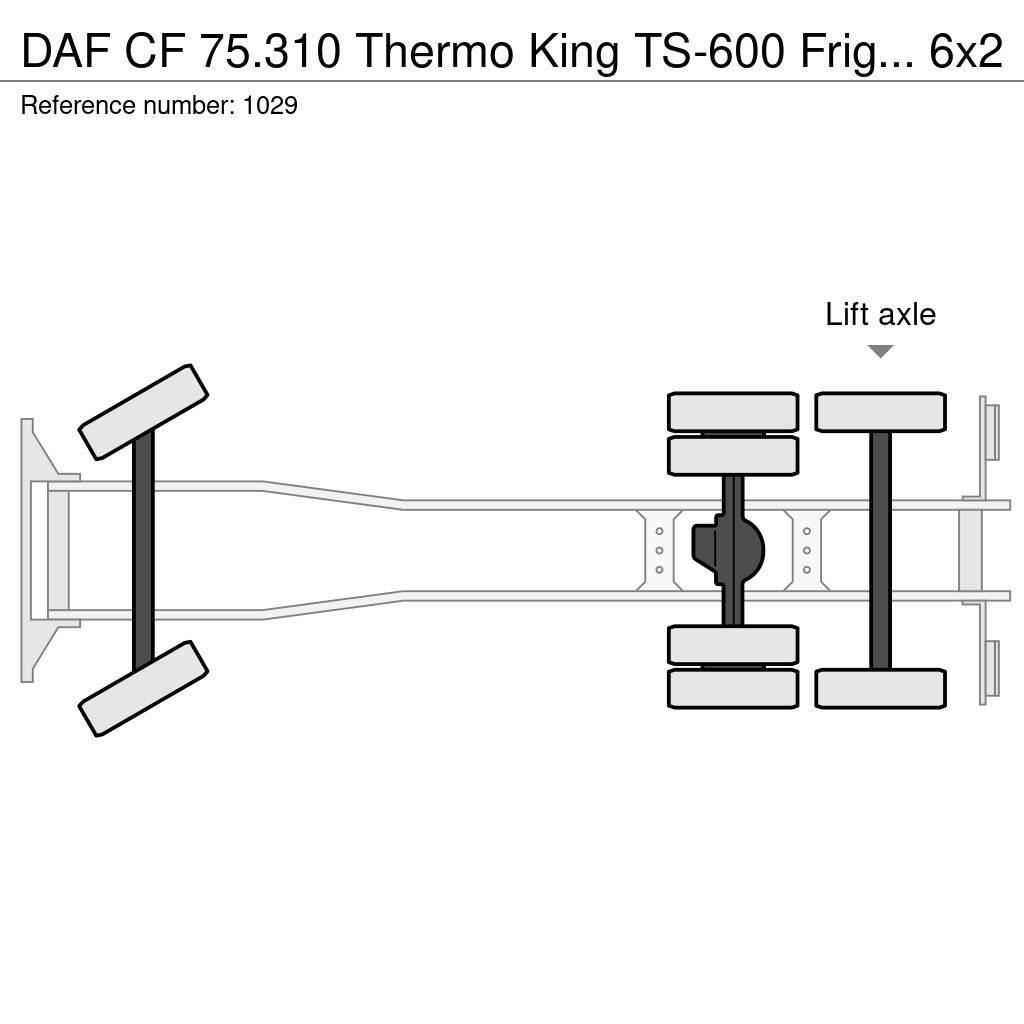 DAF CF 75.310 Thermo King TS-600 Frigo 6x2 Manuel Gear Camion frigorifique