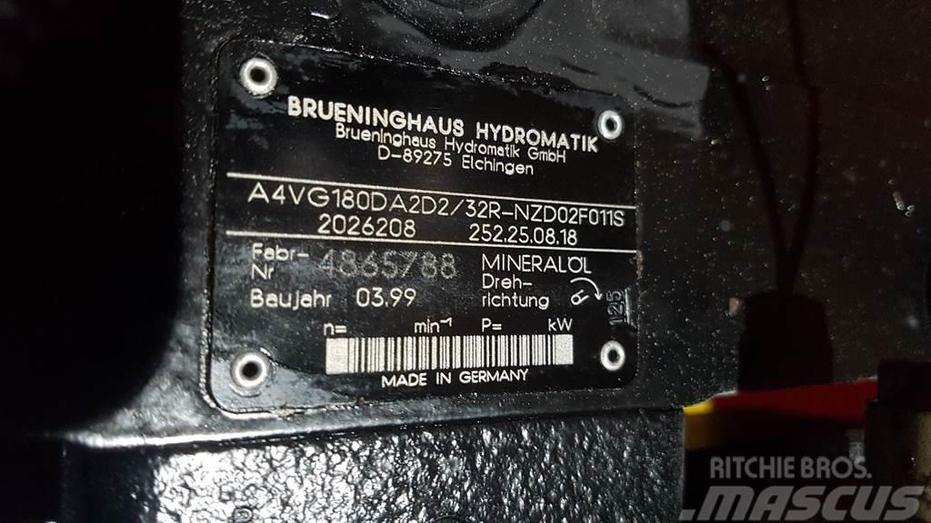 Brueninghaus Hydromatik A4VG180DA2D2/32R - Drive pump/Fahrpumpe/Rijpomp Hydraulique
