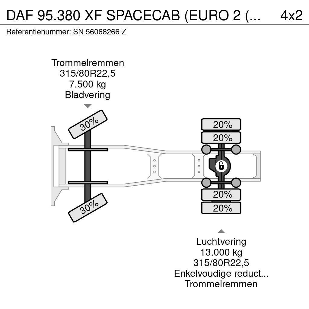 DAF 95.380 XF SPACECAB (EURO 2 (MECHANICAL PUMP & INJE Tracteur routier