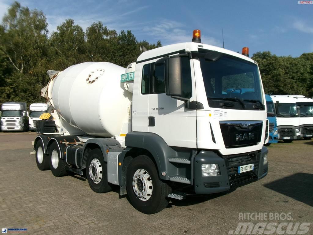 MAN TGS 32.360 8X4 Euro 6 Imer concrete mixer 9 m3 Camion malaxeur