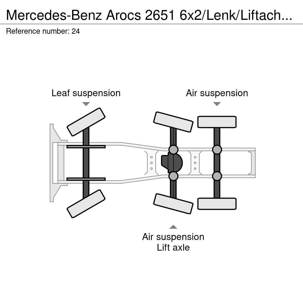 Mercedes-Benz Arocs 2651 6x2/Lenk/Liftachse/ Eu6/282 tkm Tracteur routier