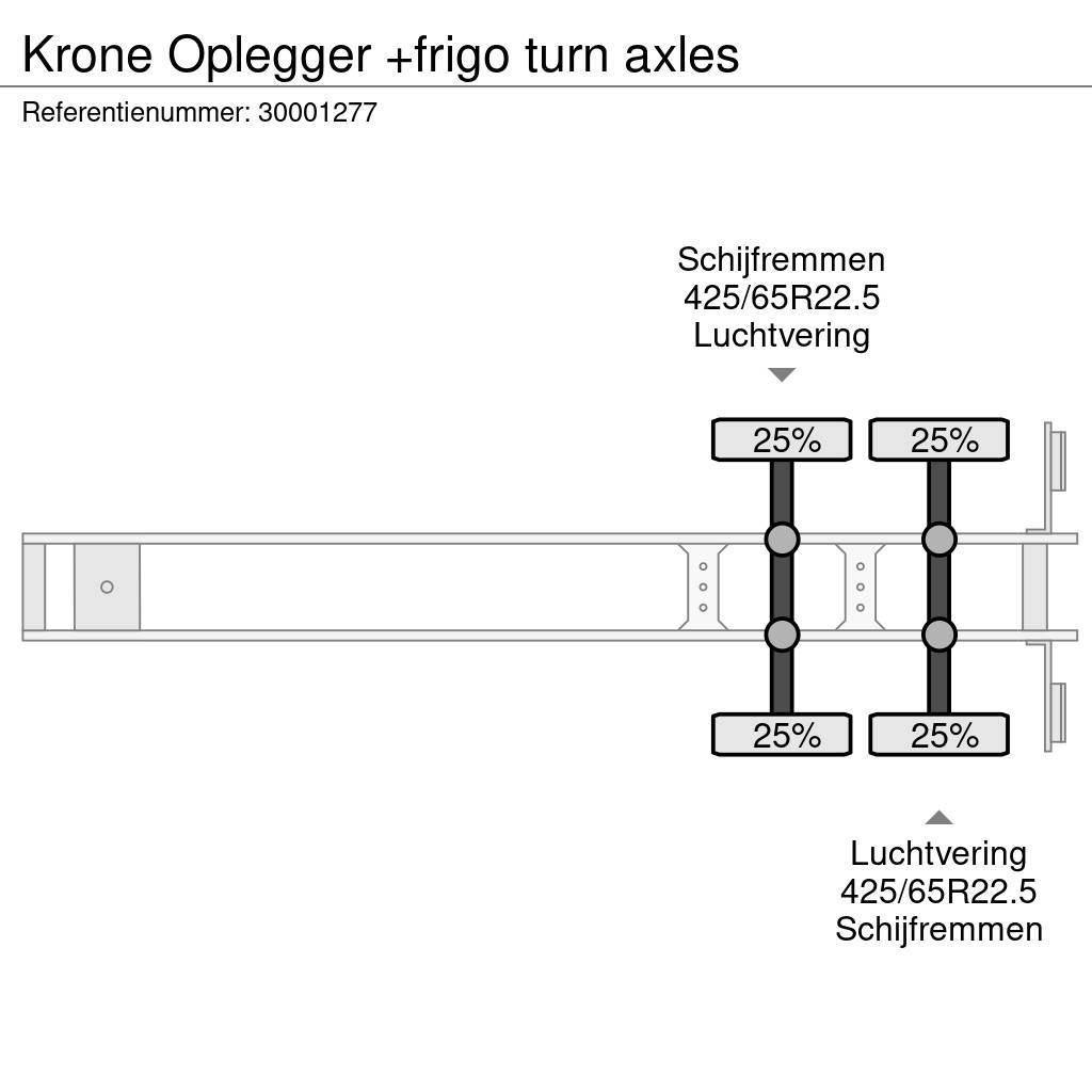 Krone Oplegger +frigo turn axles Semi remorque frigorifique