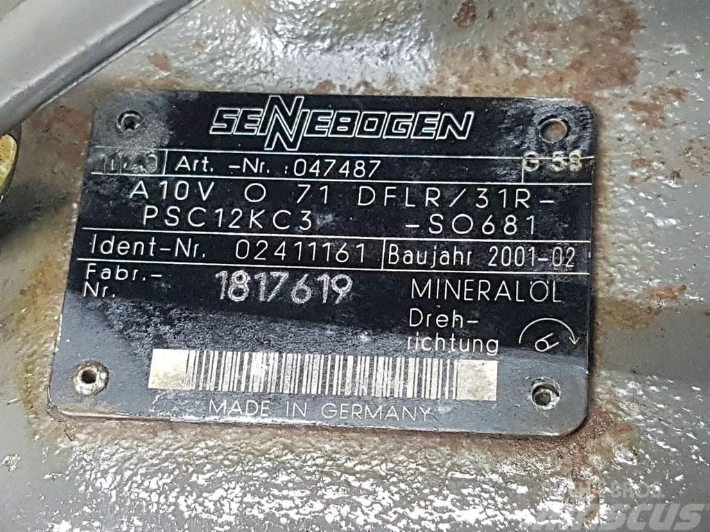 Sennebogen -Rexroth A10VO71DFLR/31R-Load sensing pump Hydraulique