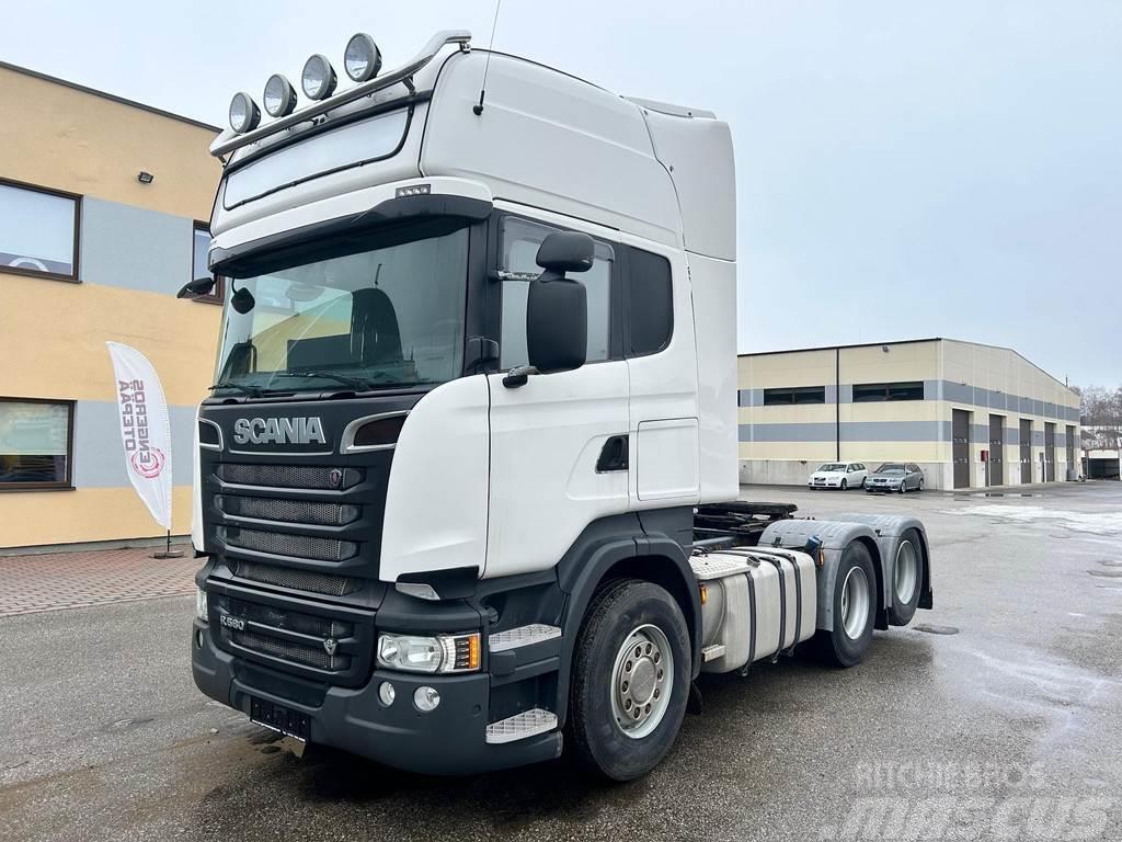 Scania R580 6X2 EURO6 + HYDRAULICS Tracteur routier