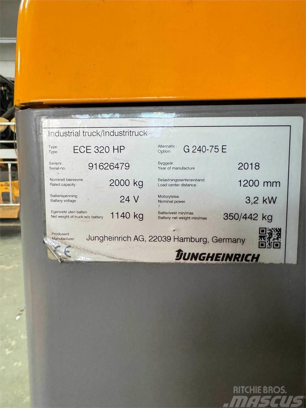 Jungheinrich ECE 320 - Bj. 2018 - TRAGLAST 2.000 KG - NUR 2.392 Mini excavators < 7t (Mini diggers)