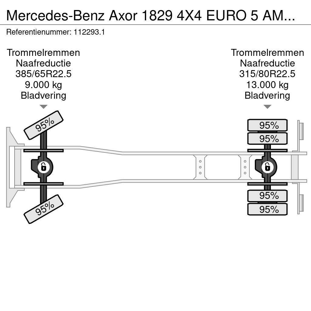 Mercedes-Benz Axor 1829 4X4 EURO 5 AMV LIFT/PLATFORM Châssis cabine