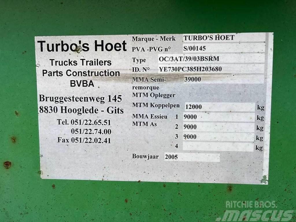  TURBO'S HOET 0C/3AT Semi remorque porte container