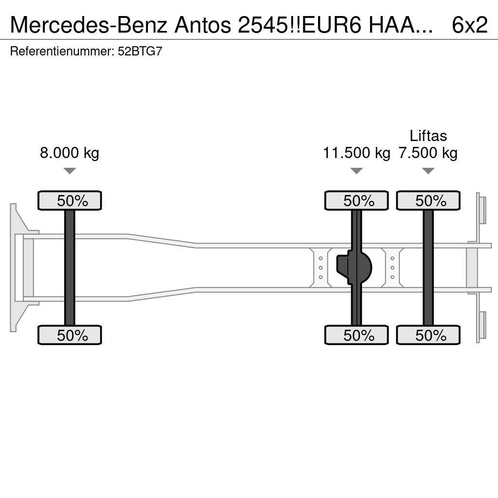 Mercedes-Benz Antos 2545!!EUR6 HAAK/ABROLLKIPPER!!KNICKARM!! Camion ampliroll