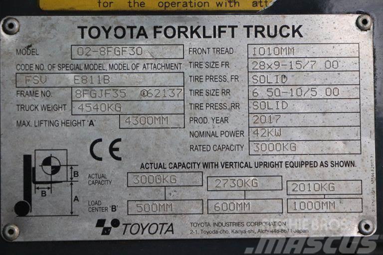 Toyota 02-8FGF30 Chariots GPL