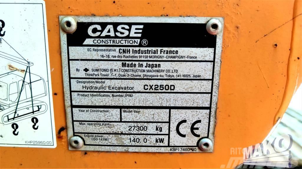 CASE CX 250 D Pelle sur chenilles