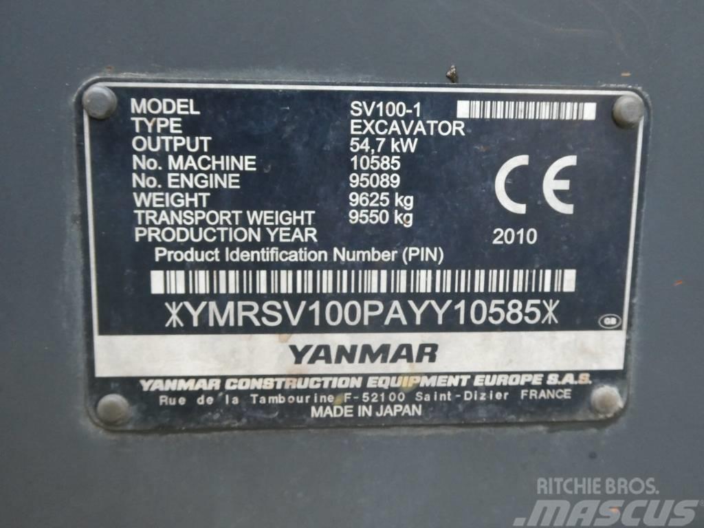 Yanmar SV 100-1 Mini pelle 7t-12t