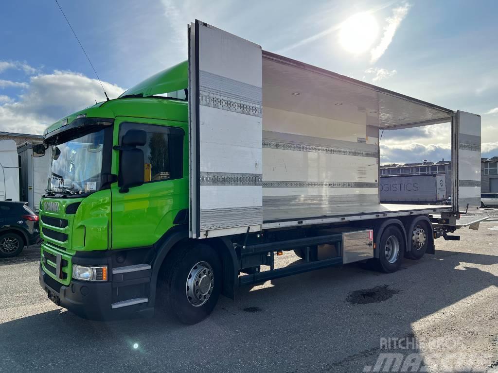 Scania P410DB6X2HNB full side open ,EURO 6, only 259935km Camion Fourgon