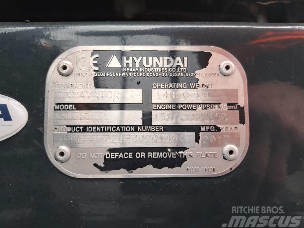 Hyundai HW140 Pelle sur pneus
